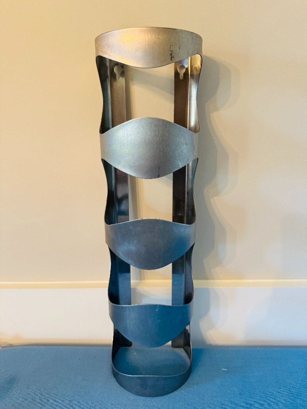Ikea Vintage Vurm Bottle Holder Wine Rack Discontinued Stainless Steel Four Spot